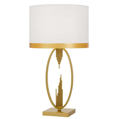 Telbix Lighting Table Lamps Gabriel 1 Light Table Lamp Antique Gold Lights-For-You GABRIEL TL-AGWH 9329501060919