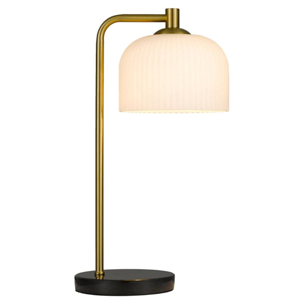 Telbix Lighting Table Lamps Hoff Table Lamp Black & Opal Matt Lights-For-You HOFF TL-BKOM 9329501064795