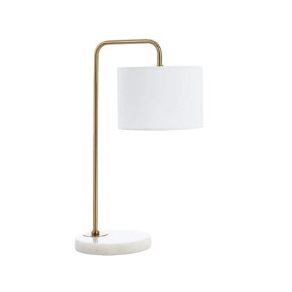 Telbix Lighting Table Lamps Gold / White Ingrid 1 Light Table Lamp Lights-For-You INGRID TL-GDWH