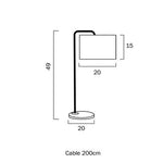 Telbix Lighting Table Lamps Ingrid 1 Light Table Lamp Lights-For-You