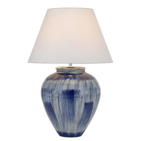 Telbix Lighting Table Lamps Jamie Ceramic Table Lamp Blue Lights-For-You JAMIE TL-BLWH 9329501059647