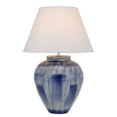 Telbix Lighting Table Lamps Jamie Ceramic Table Lamp Blue Lights-For-You JAMIE TL-BLWH 9329501059647