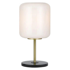 Telbix Lighting Table Lamps Korova Table Lamp 1LT in Opal or Smoke Glass Lights-For-You KOROVA PEM-BRSOP 9329501062708