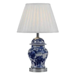 Telbix Lighting Table Lamps Blue/White Ling Table Lamp Modern 1 Lt in Blue & White Lights-For-You LING TL-BLWH