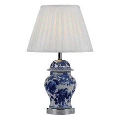 Telbix Lighting Table Lamps Ling Table Lamp Modern 1 Lt in Blue & White Lights-For-You LING TL-BLWH 9329501045572