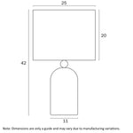 Telbix Lighting Table Lamps Livia Table Lamp Beige, Black Lights-For-You