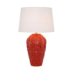 Telbix Lighting Table Lamps Madrid Ceramic Table Lamp Lights-For-You MADRID TL-RDWH 9329501059678