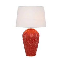 Telbix Lighting Table Lamps Madrid Ceramic Table Lamp Lights-For-You MADRID TL-RDWH 9329501059678