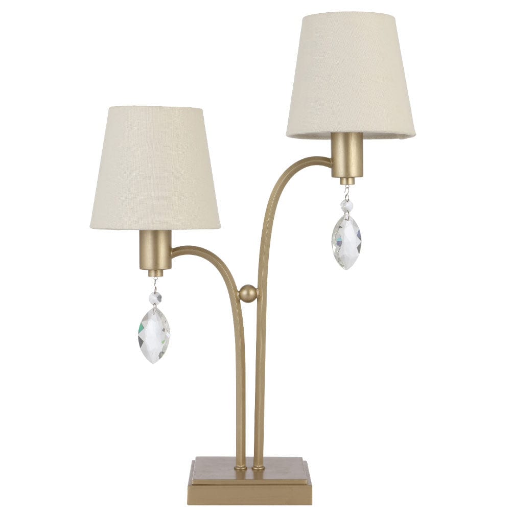 Telbix Lighting Table Lamps Malvern 2 Light Table Lamp Lights-For-You MALVERN TL2-AS 9329501070536