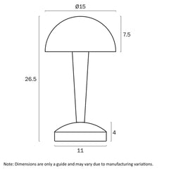 Telbix Lighting Table Lamps Mandel Touch Table Lamp Lights-For-You