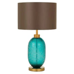 Telbix Lighting Table Lamps Manolo Tale Lamps 1Lt in Teal & Brown Lights-For-You MANOLO TL-TLBRN 9329501061169