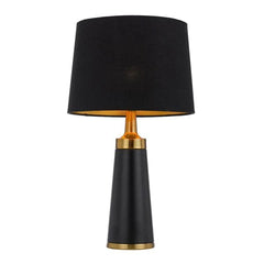 Telbix Lighting Table Lamps Black/Antique Gold Margot Table Lamps 1Lt MARGOT TL-BKAG