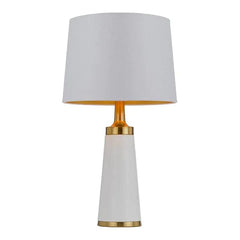 Telbix Lighting Table Lamps White/Antique Gold Margot Table Lamps 1Lt MARGOT TL-WHAG