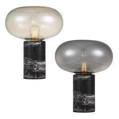 Telbix Lighting Table Lamps Maximo Table Lamp in Amber or Smoke