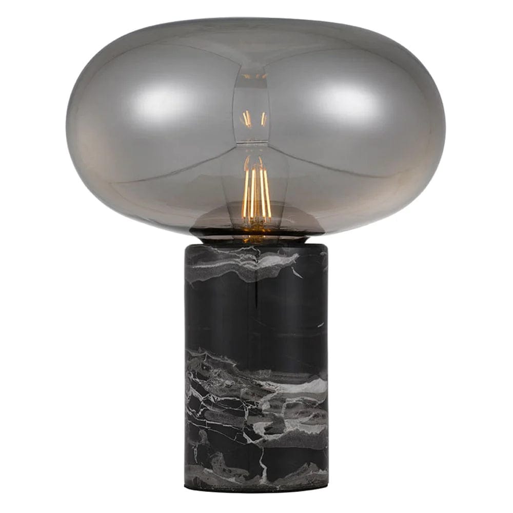 Telbix Lighting Table Lamps Black Marble/Amber Maximo Table Lamp in Amber or Smoke MAXIMO TL-BKAM