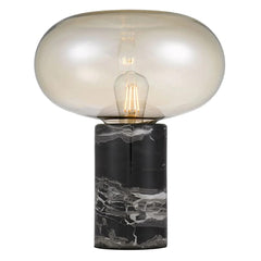 Telbix Lighting Table Lamps Black Marble/Smoke Maximo Table Lamp in Amber or Smoke MAXIMO TL-BKSM
