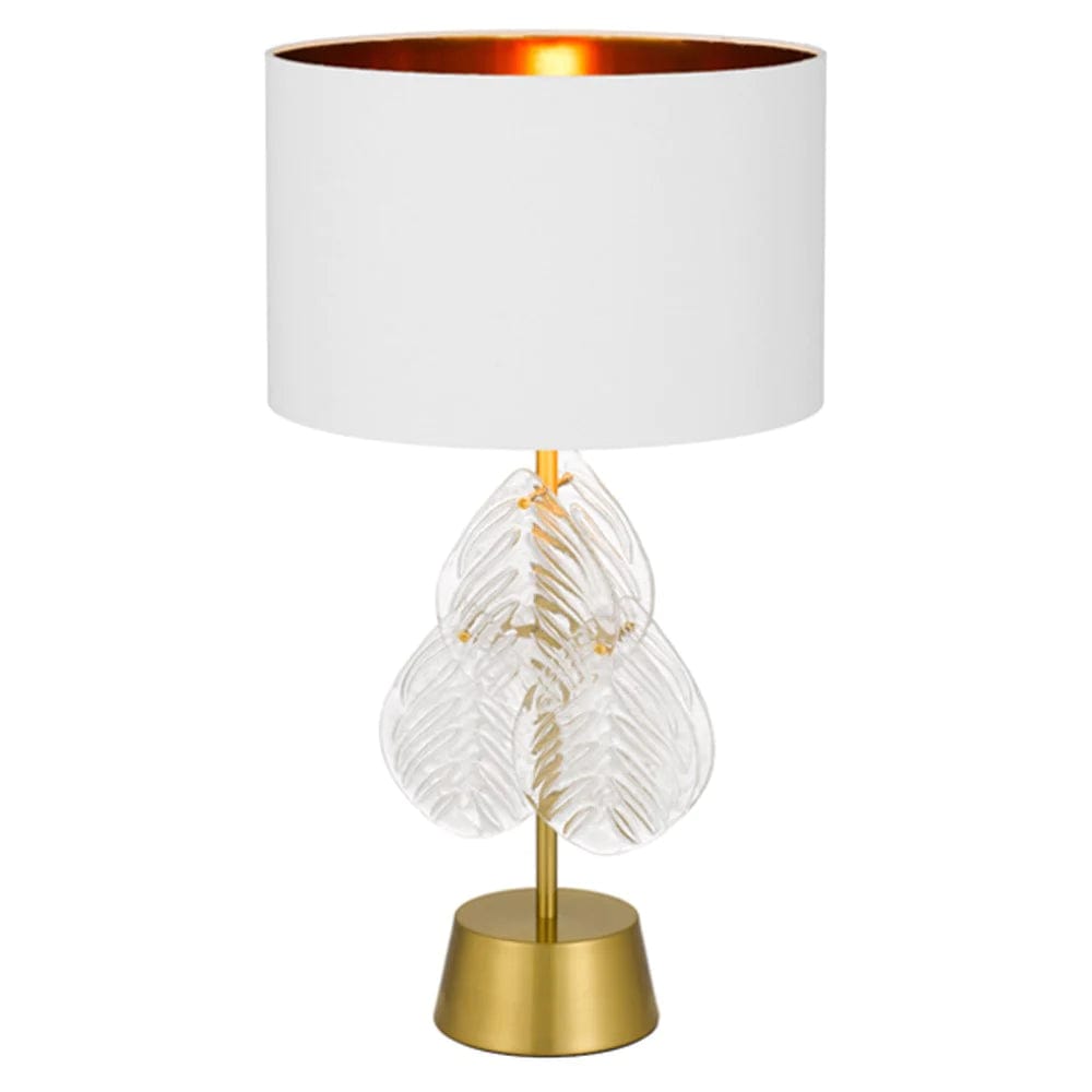 Telbix Lighting Table Lamps Melania Table Lamp 1Lt in Gold or Gold /White Lights-For-You