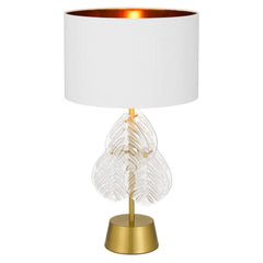 Telbix Lighting Table Lamps Melania Table Lamp 1Lt in Gold or Gold /White Lights-For-You