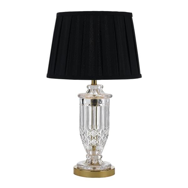 Telbix Lighting Table Lamps Gold/Black Modern Glass Table Lamp ADRIA TL-GDBK
