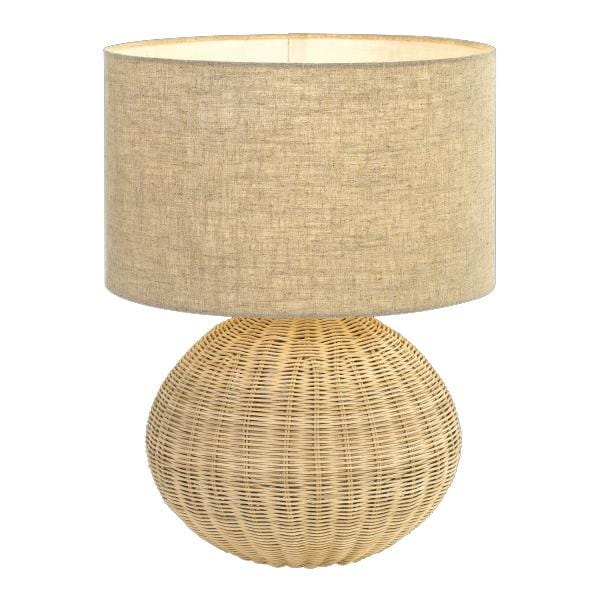 Telbix Lighting Table Lamps Mohan Table Lamp 1Lt in Grey or Sand Lights-For-You MOHAN TL38-SD 9329501053645