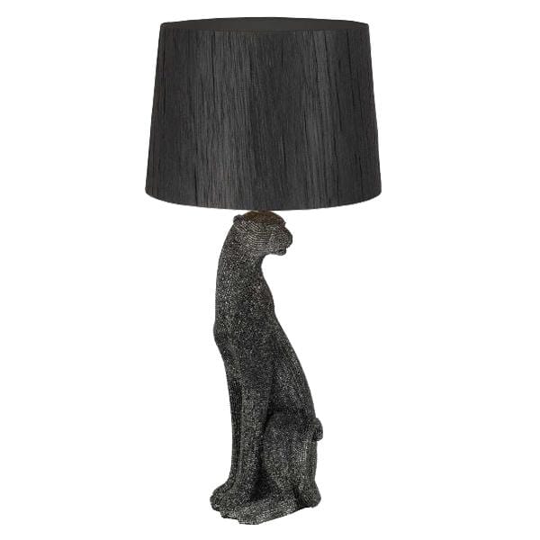 Telbix Lighting Table Lamps Nala Feline Table Lamp in Black or Silver Lights-For-You NALA TL-BK 9329501057933