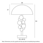 Telbix Lighting Table Lamps Narvik Table Lamp Antique Gold Narvik TL-AGCL Lights-For-You NARVIK TL-AGCL 9329501061138