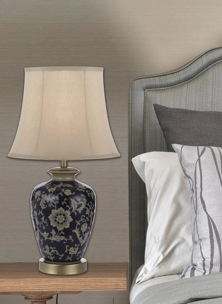 Blue base deals table lamps