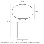 Telbix Lighting Table Lamps Notal Touch Table Lamp Lights-For-You