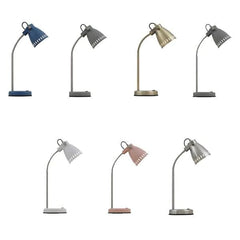 Telbix Lighting Table Lamps Nova Table Lamp in Antique Brass, black, Blue, Grey, Nickel, Pink or White