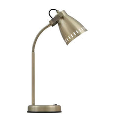 Telbix Lighting Table Lamps Antique Brass Nova Table Lamp in Antique Brass, black, Blue, Grey, Nickel, Pink or White NOVA TL-AB