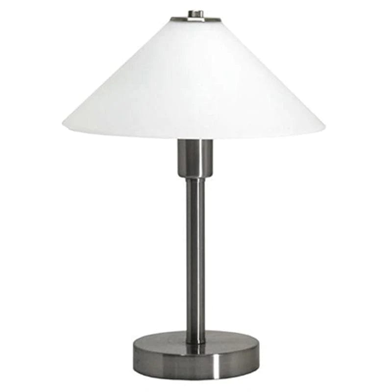 Telbix Lighting Table Lamps Nickel Ohio Table Lamp in Antique Brass, Nickel or Gun Metal Lights-For-You OHIO TL NK