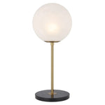 Telbix Lighting Table Lamps Oliana 20 Table Lamp Antique Gold & Alabastro Glass Lights-For-You OLIANA TL20-AGMB 9329501064160