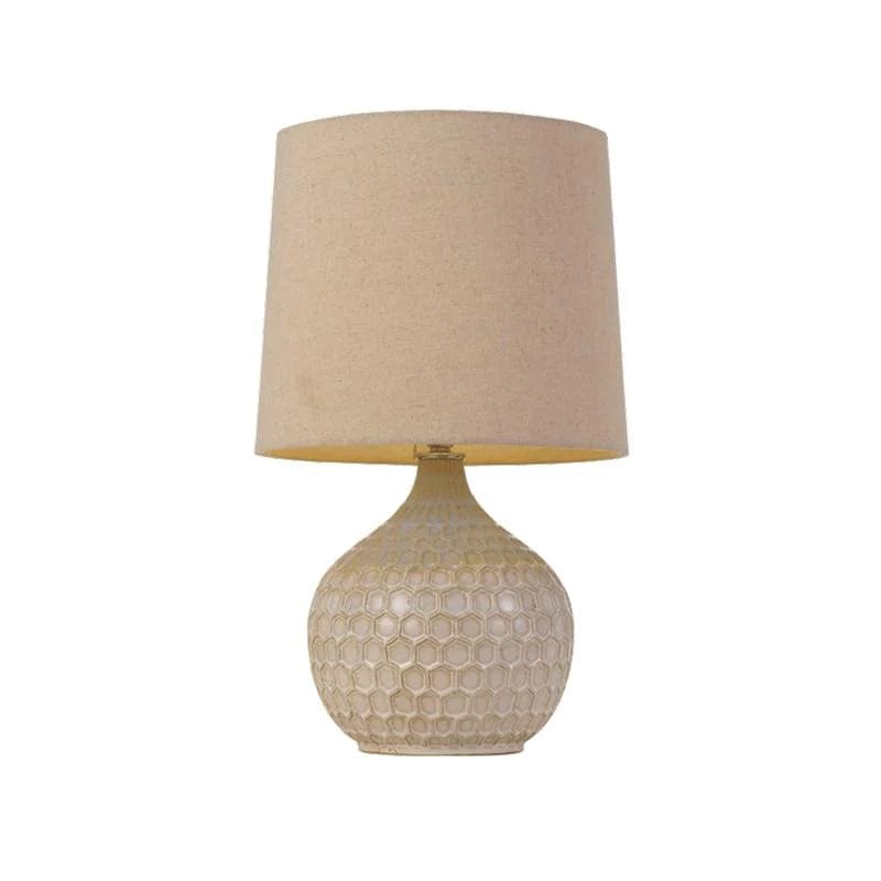 Telbix Lighting Table Lamps Pamela Table Lamp in Beige/Linen Lights-For-You PAMELA TL-WH 9329501050606