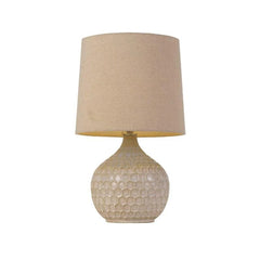 Telbix Lighting Table Lamps Pamela Table Lamp in Beige/Linen Lights-For-You PAMELA TL-WH 9329501050606