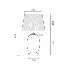 Telbix Lighting Table Lamps Perla Table Lamp Lights-For-You