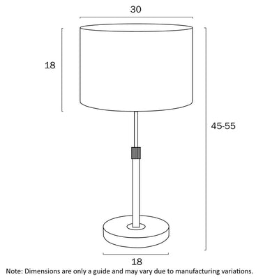 Telbix Lighting Table Lamps Placin Table Lamp Antique Gold, Bronze Lights-For-You