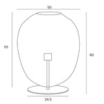 Telbix Lighting Table Lamps Rana 50 Rattan Table Lamp Black Lights-For-You