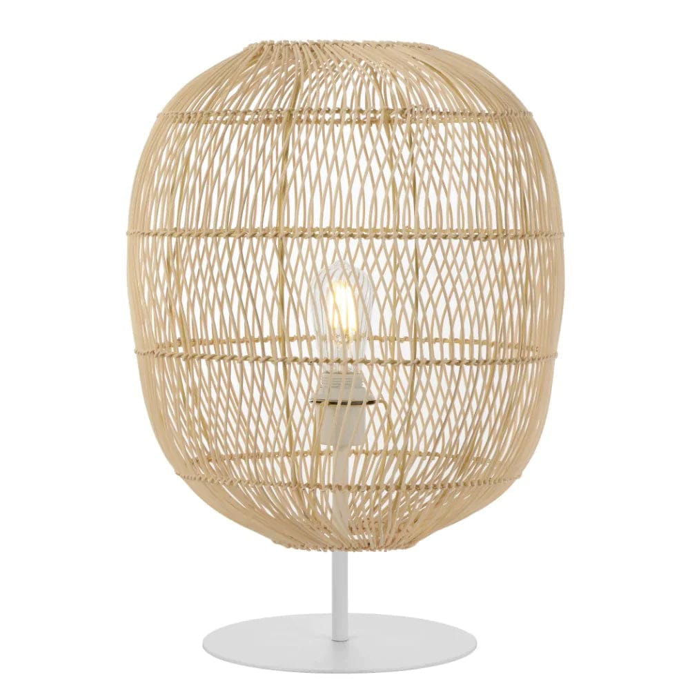 Telbix Lighting Table Lamps Rana Table Lamp Natural Rattan Lights-For-You RANA TL40NAT KIT 9329501065211