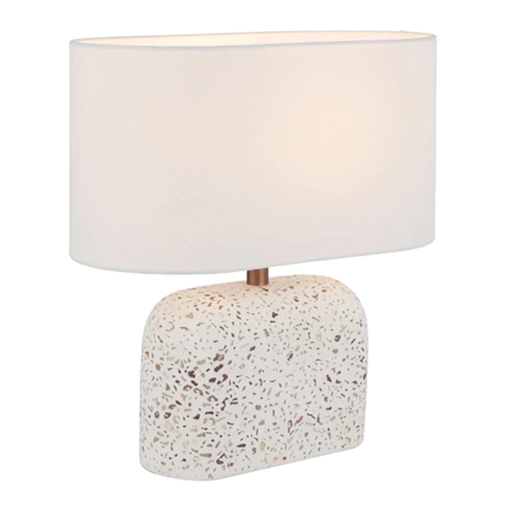 Telbix Lighting Table Lamps Reano Table Lamp Grey, White Terrazzo Lights-For-You REANO TL-WHTRZIV 9329501064733