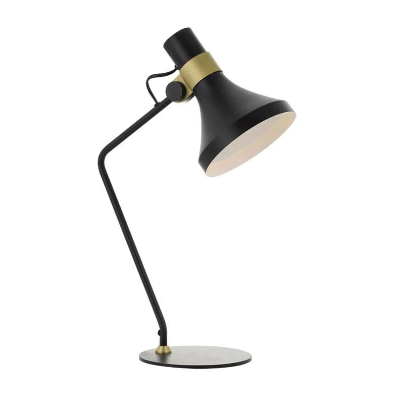 Telbix Lighting Table Lamps Roma Table Lamp in Black w/Matt Brass Lights-For-You ROMA TL-BKBM 9329501050989