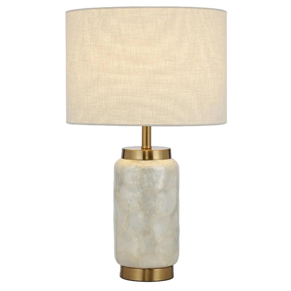 Telbix Lighting Table Lamps Seneca Table Lamp White / Gold SENECA TL-WHGD Telbix Lighting Lights-For-You SENECA TL-WHGD