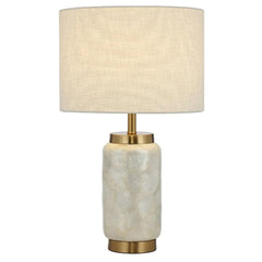 Telbix Lighting Table Lamps Seneca Table Lamp White / Gold SENECA TL-WHGD Telbix Lighting Lights-For-You SENECA TL-WHGD