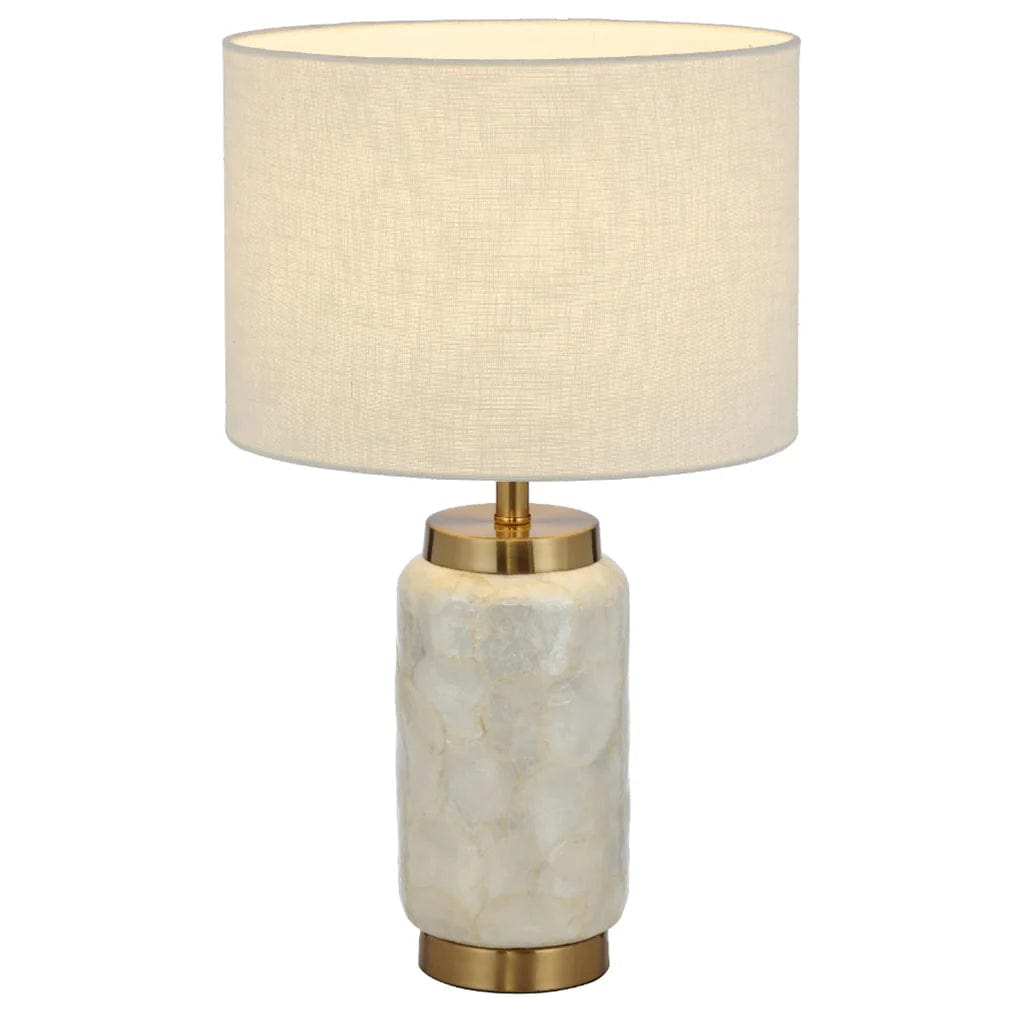 Telbix Lighting Table Lamps Seneca Table Lamp White / Gold SENECA TL-WHGD Telbix Lighting Lights-For-You SENECA TL-WHGD