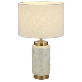Telbix Lighting Table Lamps Seneca Table Lamp White / Gold SENECA TL-WHGD Telbix Lighting Lights-For-You SENECA TL-WHGD
