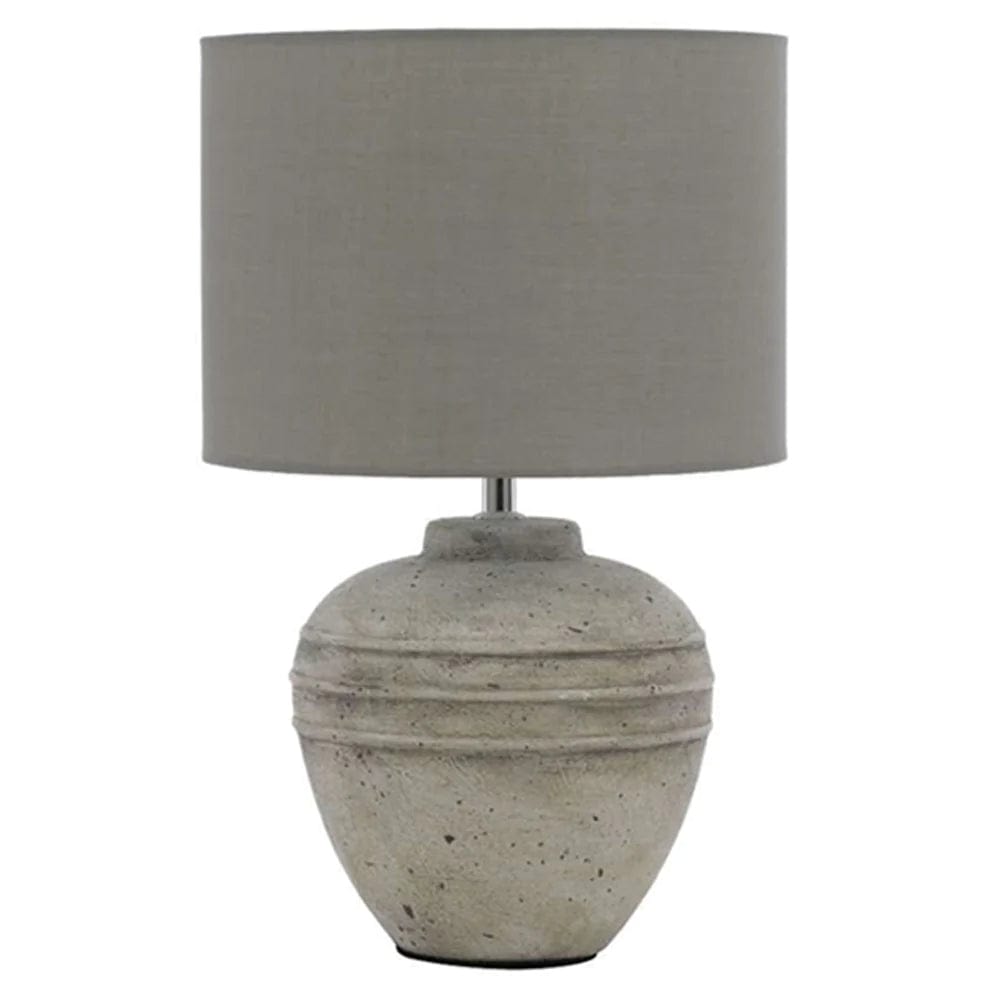 Telbix Lighting Table Lamps Sierra Ceramic Table Lamp Grey, Sand Lights-For-You SIERRA TL-GY 9329501059746