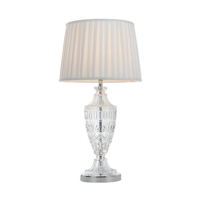 Telbix Lighting Table Lamps Chrome SIGRID TABLE LAMP - CHROME with beautiful design by Telbix TBL048CHG3