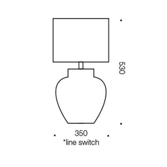 Telbix Lighting Table Lamps Ting Table Lamp 1Lt Lights-For-You TING TL-WH 9329501050651