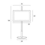 Telbix Lighting Table Lamps Vale Table Lamp Lights-For-You VALE TL-AGIV 9329501064450