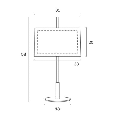 Telbix Lighting Table Lamps Vale Table Lamp Lights-For-You VALE TL-AGIV 9329501064450