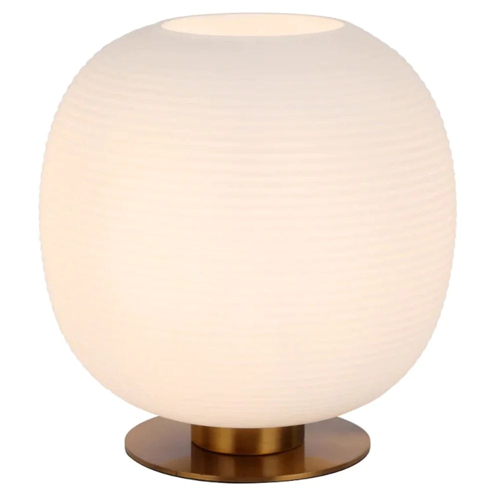 Telbix Lighting Table Lamps Opal Matt Viken Table Lamp Chrome, Gold, Opal Matt VIKEN TL Lights-For-You VIKEN TL-AGOM